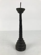 Japanese Buddhist Altar Fitting Lacquered Wood Candle Stand Vtg Shokudai BA941-OT - Buddhist-chidorivintage.com