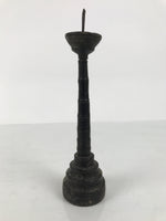 Japanese Buddhist Altar Fitting Lacquered Wood Candle Stand Vtg Shokudai BA941-OT - Buddhist-chidorivintage.com