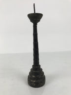 Japanese Buddhist Altar Fitting Lacquered Wood Candle Stand Vtg Shokudai BA941-OT - Buddhist-chidorivintage.com