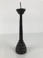 Japanese Buddhist Altar Fitting Lacquered Wood Candle Stand Vtg Shokudai BA941-OT - Buddhist-chidorivintage.com