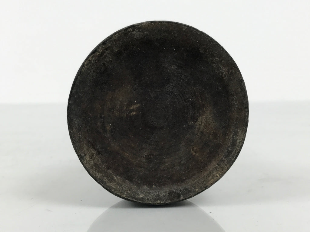Japanese Buddhist Altar Fitting Lacquered Wood Candle Stand Vtg Shokudai BA941-OT - Buddhist-chidorivintage.com