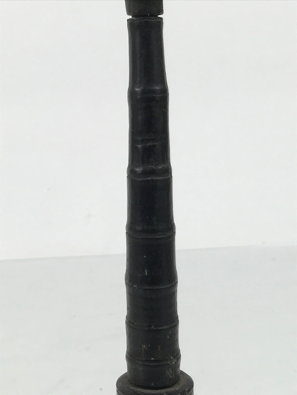 Japanese Buddhist Altar Fitting Lacquered Wood Candle Stand Vtg Shokudai BA941-OT - Buddhist-chidorivintage.com