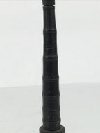 Japanese Buddhist Altar Fitting Lacquered Wood Candle Stand Vtg Shokudai BA941-OT - Buddhist-chidorivintage.com