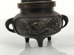 Japanese Buddhist Altar Fitting Bronze Incense Burner Vtg Koro Shishi Lion BA935-OT - Buddhist-chidorivintage.com
