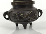 Japanese Buddhist Altar Fitting Bronze Incense Burner Vtg Koro Shishi Lion BA935-OT - Buddhist-chidorivintage.com