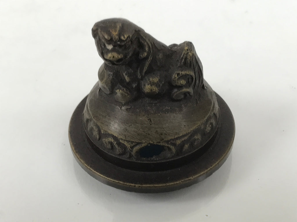 Japanese Buddhist Altar Fitting Bronze Incense Burner Vtg Koro Shishi Lion BA935-OT - Buddhist-chidorivintage.com