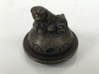 Japanese Buddhist Altar Fitting Bronze Incense Burner Vtg Koro Shishi Lion BA935-OT - Buddhist-chidorivintage.com