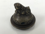 Japanese Buddhist Altar Fitting Bronze Incense Burner Vtg Koro Shishi Lion BA935-OT - Buddhist-chidorivintage.com