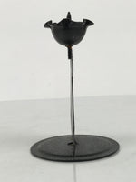 Japanese Buddhist Altar Fitting Metal Dog Candle Stand Vtg Shokudai Black BA938-OT - Buddhist-chidorivintage.com