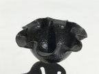 Japanese Buddhist Altar Fitting Metal Dog Candle Stand Vtg Shokudai Black BA938-OT - Buddhist-chidorivintage.com