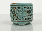 Japanese Buddhist Altar Porcelain Incense Burner Koro Vtg Celadon Blue BA932-OT - Buddhist-chidorivintage.com