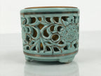 Japanese Buddhist Altar Porcelain Incense Burner Koro Vtg Celadon Blue BA932-OT - Buddhist-chidorivintage.com