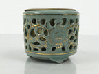 Japanese Buddhist Altar Porcelain Incense Burner Koro Vtg Celadon Blue BA933-OT - Buddhist-chidorivintage.com