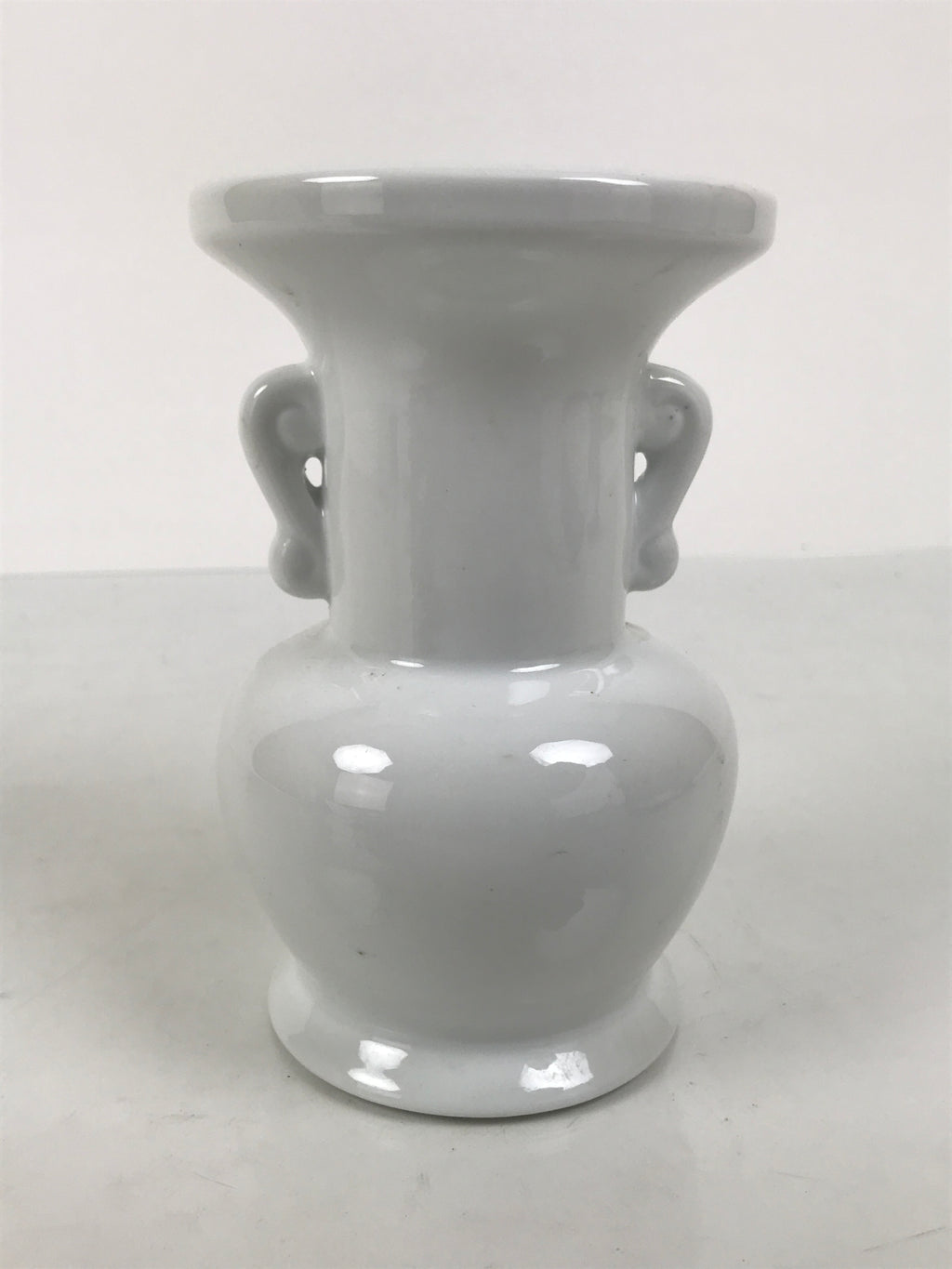 Japanese Buddhist Altar Porcelain Flower Vase Vtg Hanatate Simple White BA927-OT - Buddhist-chidorivintage.com