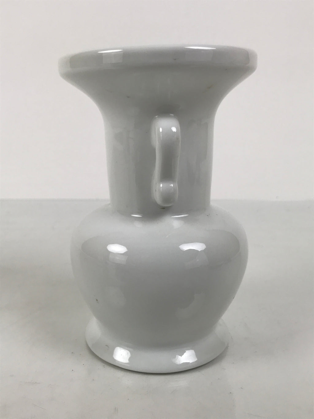 Japanese Buddhist Altar Porcelain Flower Vase Vtg Hanatate Simple White BA927-OT - Buddhist-chidorivintage.com
