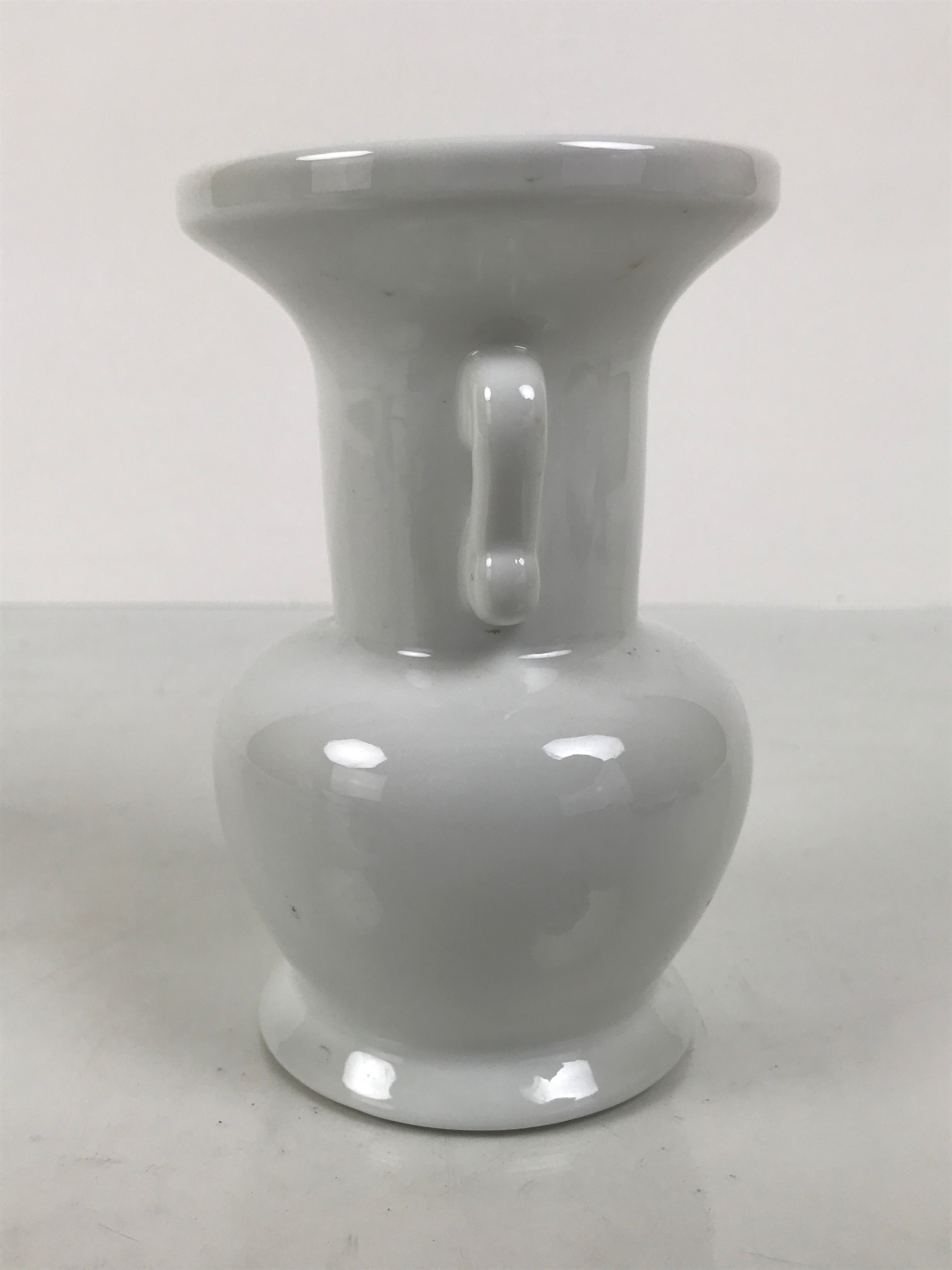 Japanese Buddhist Altar Porcelain Flower Vase Vtg Hanatate Simple White BA927-OT - Buddhist-chidorivintage.com
