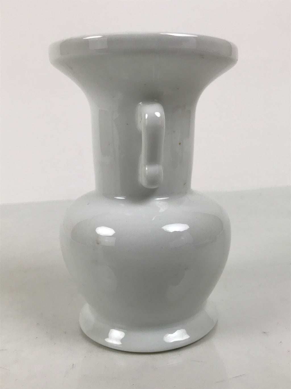 Japanese Buddhist Altar Porcelain Flower Vase Vtg Hanatate Simple White BA927-OT - Buddhist-chidorivintage.com