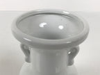 Japanese Buddhist Altar Porcelain Flower Vase Vtg Hanatate Simple White BA927-OT - Buddhist-chidorivintage.com