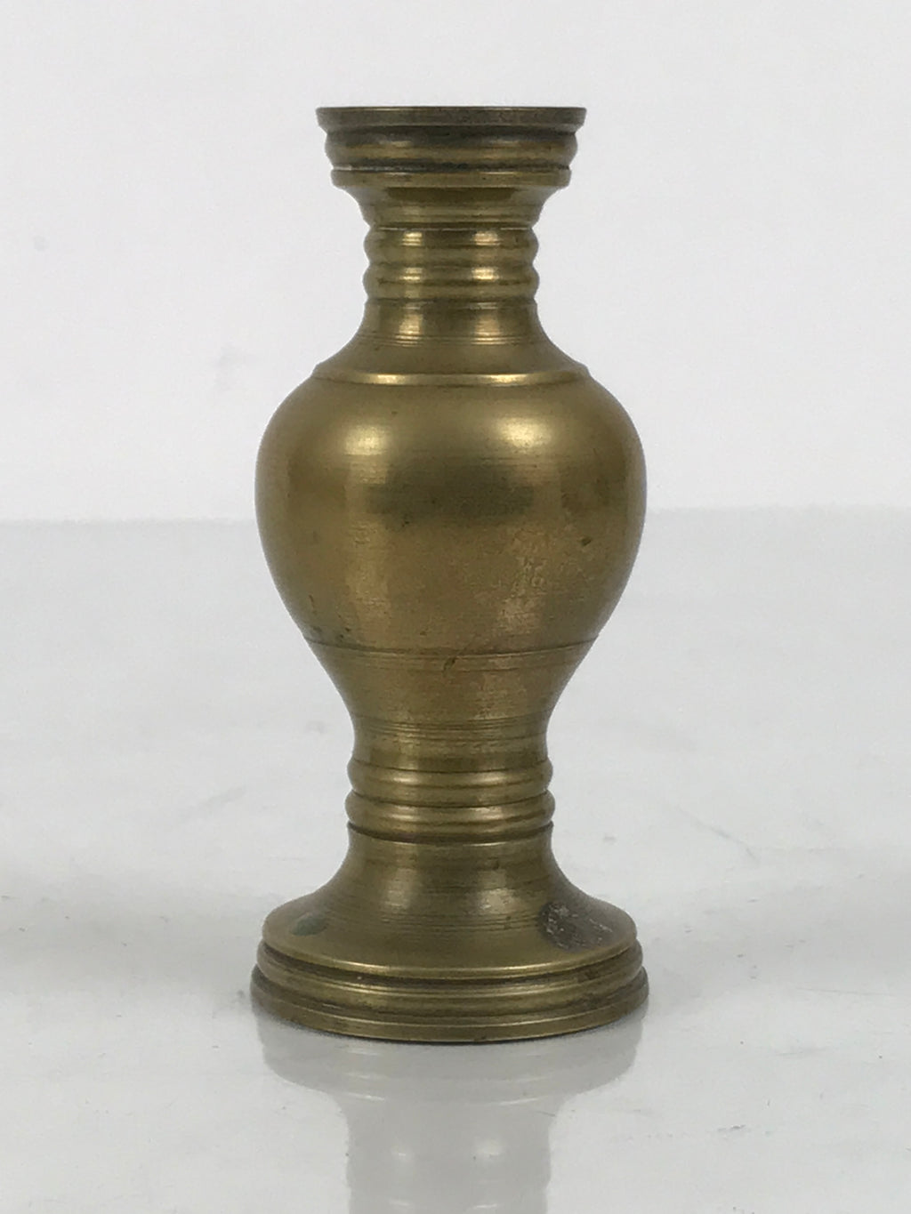 Japanese Buddhist Altar Fitting Brass Flower Vase Hanatate Butsugu Gold BA937-OT - Buddhist-chidorivintage.com
