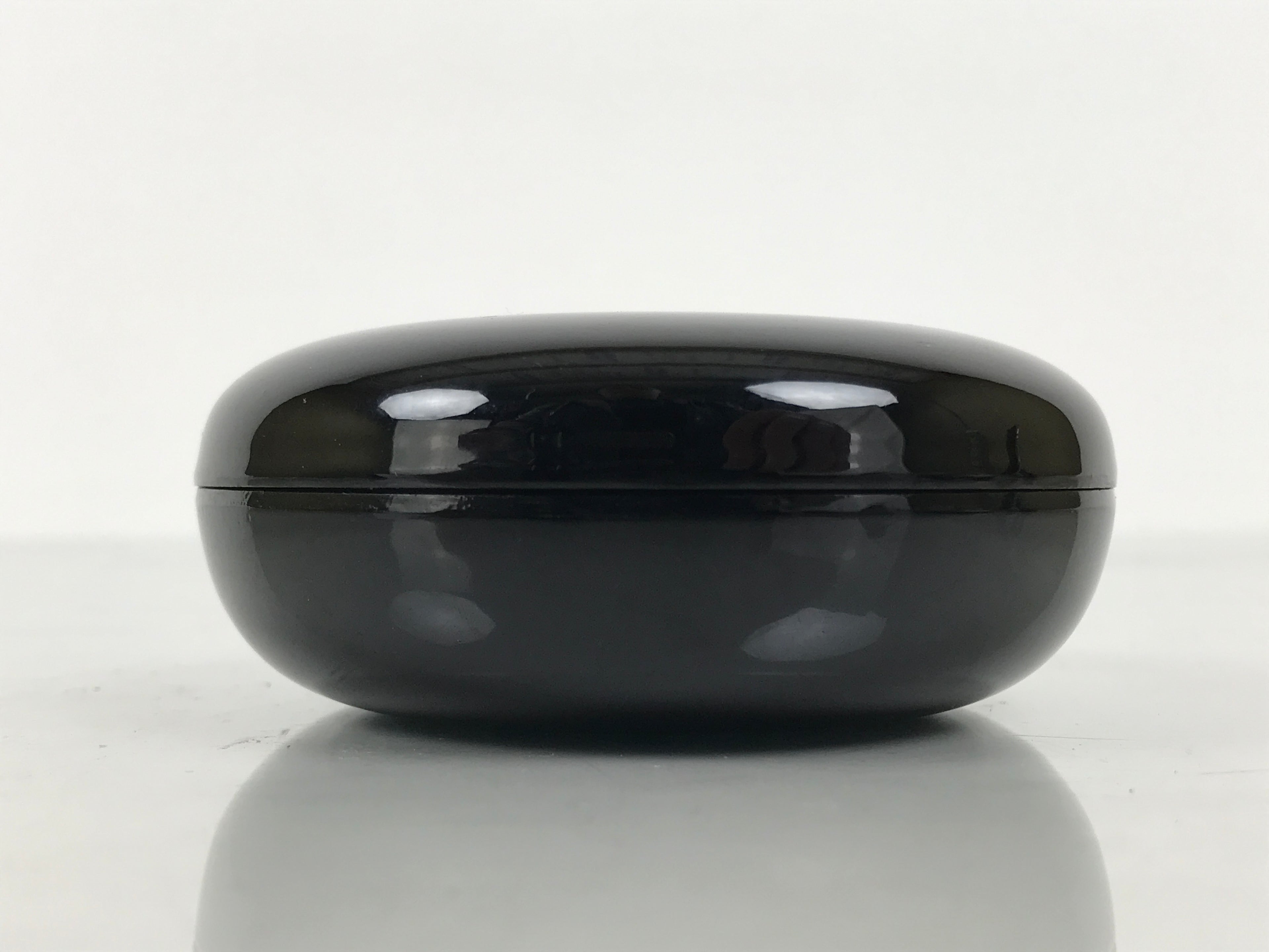 Japanese Buddhist Altar Fitting Resin Incense Container Kogo Simple Black BA939-OT - Buddhist-chidorivintage.com