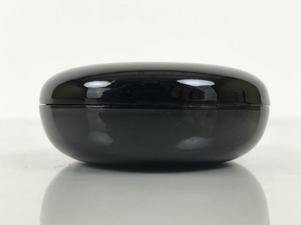 Japanese Buddhist Altar Fitting Resin Incense Container Kogo Simple Black BA939-OT - Buddhist-chidorivintage.com