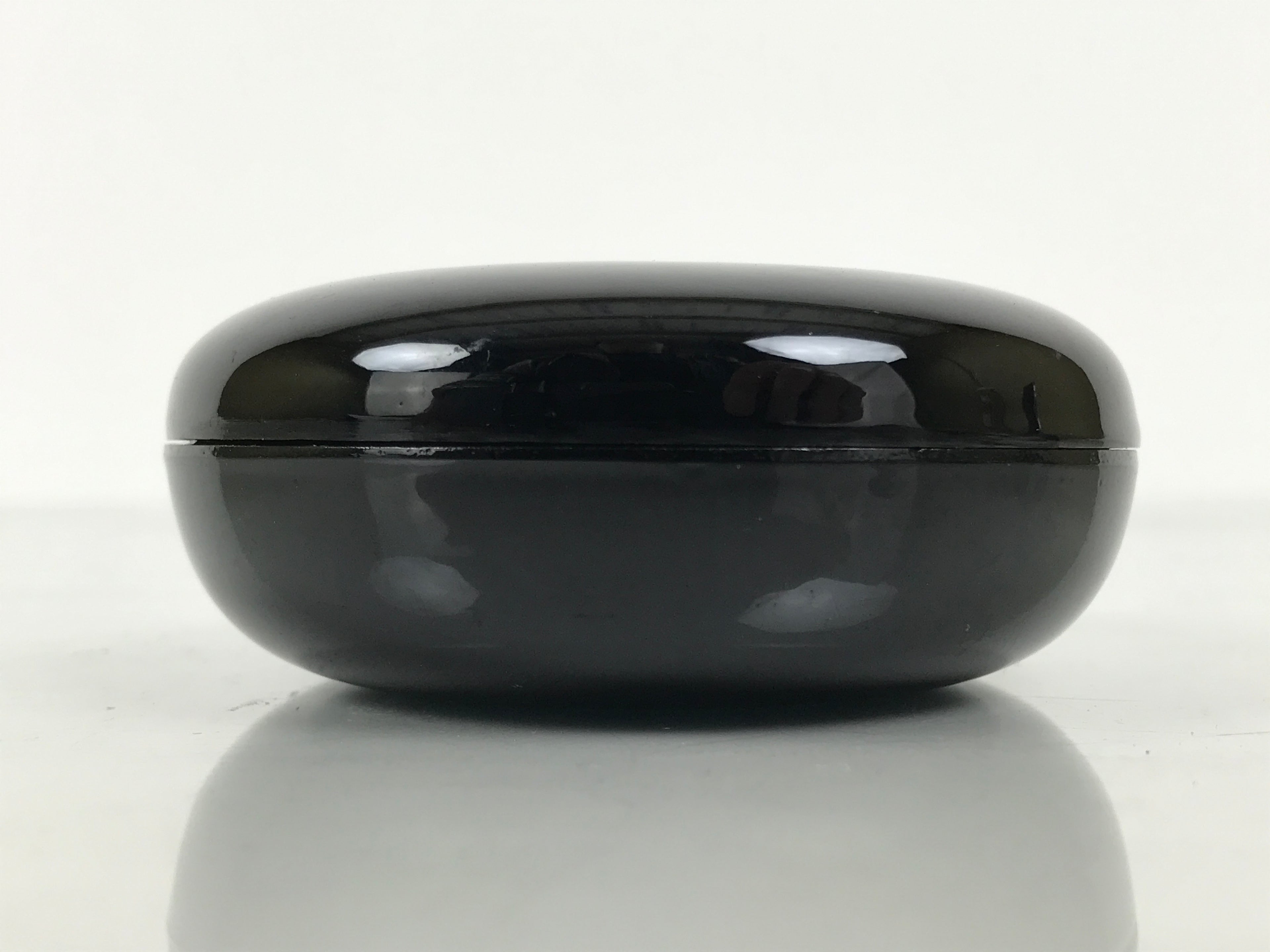 Japanese Buddhist Altar Fitting Resin Incense Container Kogo Simple Black BA939-OT - Buddhist-chidorivintage.com