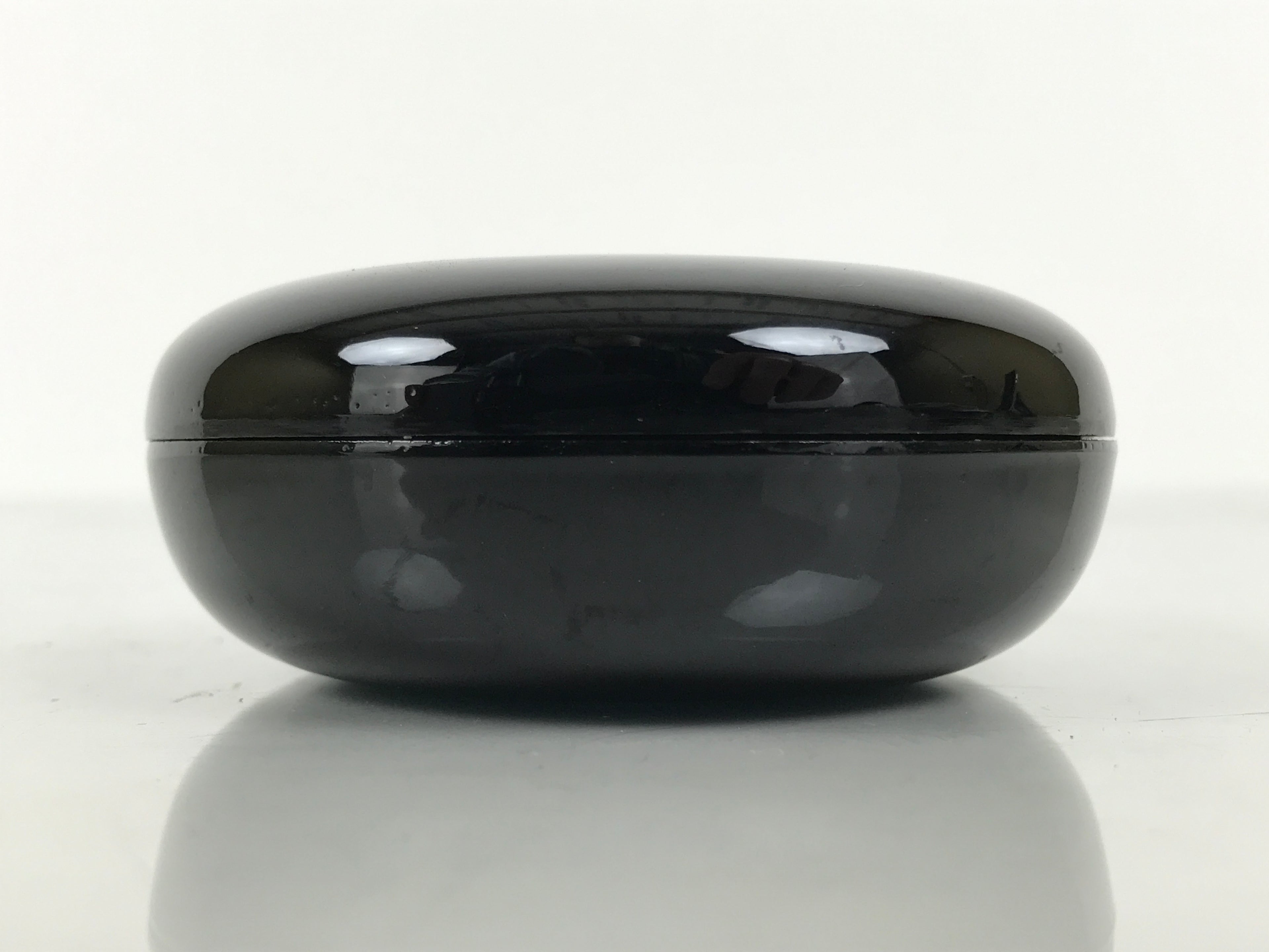 Japanese Buddhist Altar Fitting Resin Incense Container Kogo Simple Black BA939-OT - Buddhist-chidorivintage.com