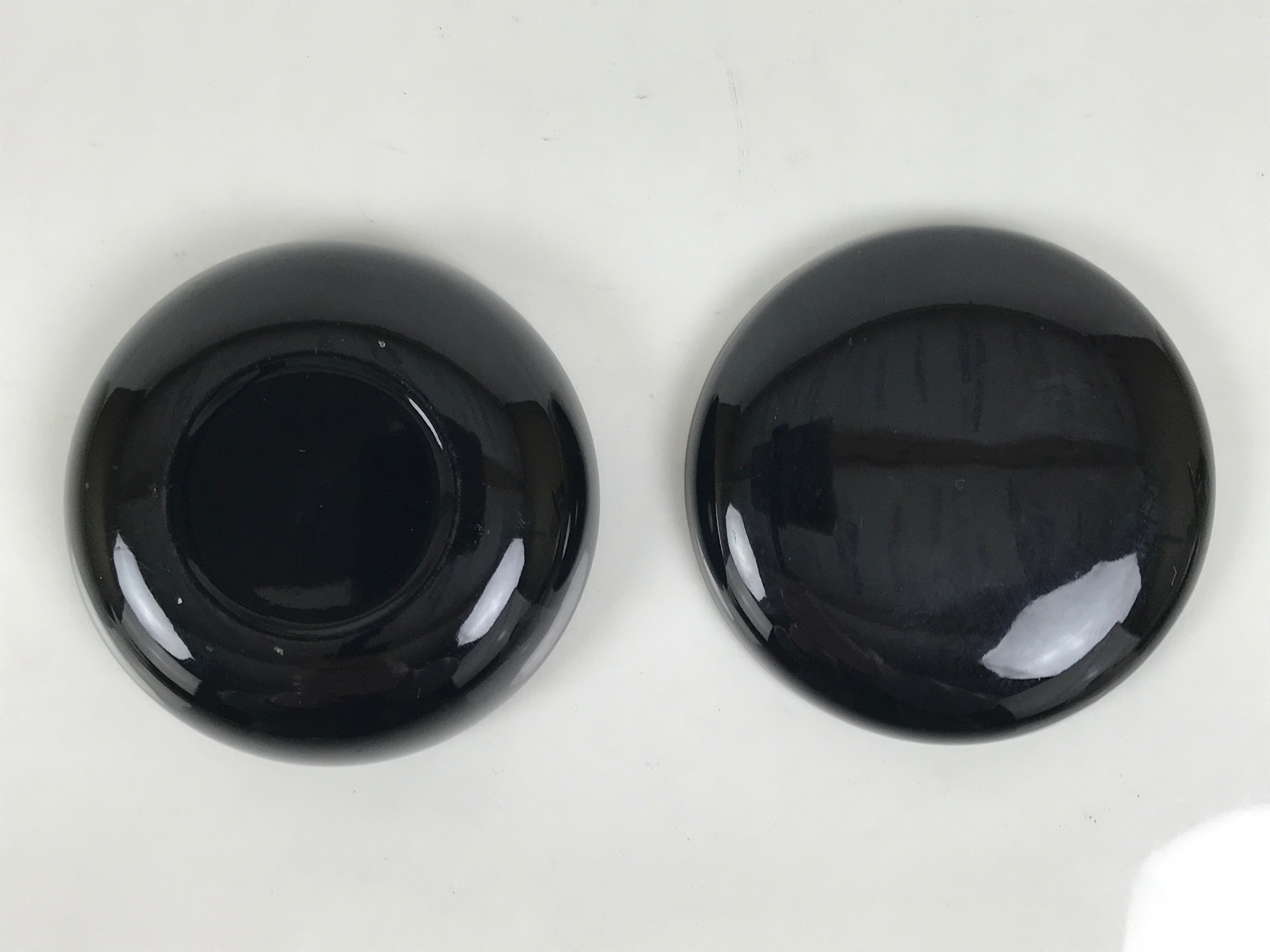 Japanese Buddhist Altar Fitting Resin Incense Container Kogo Simple Black BA939-OT - Buddhist-chidorivintage.com