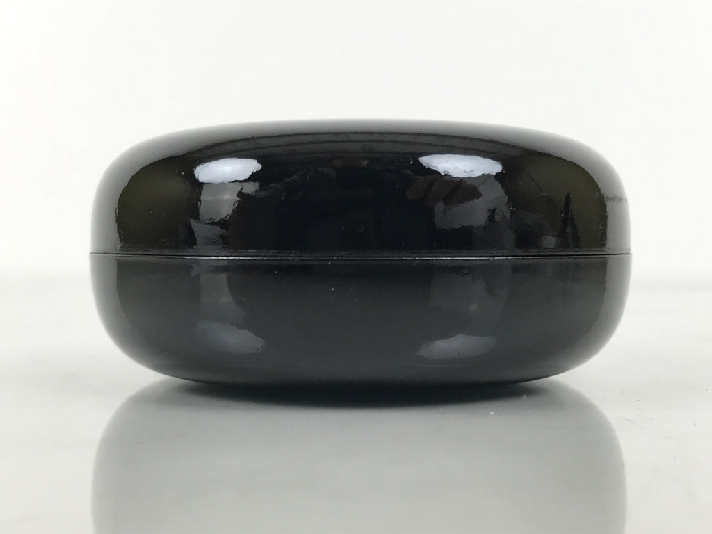 Japanese Buddhist Altar Fitting Resin Incense Container Kogo Black Gold BA940-OT - Buddhist-chidorivintage.com