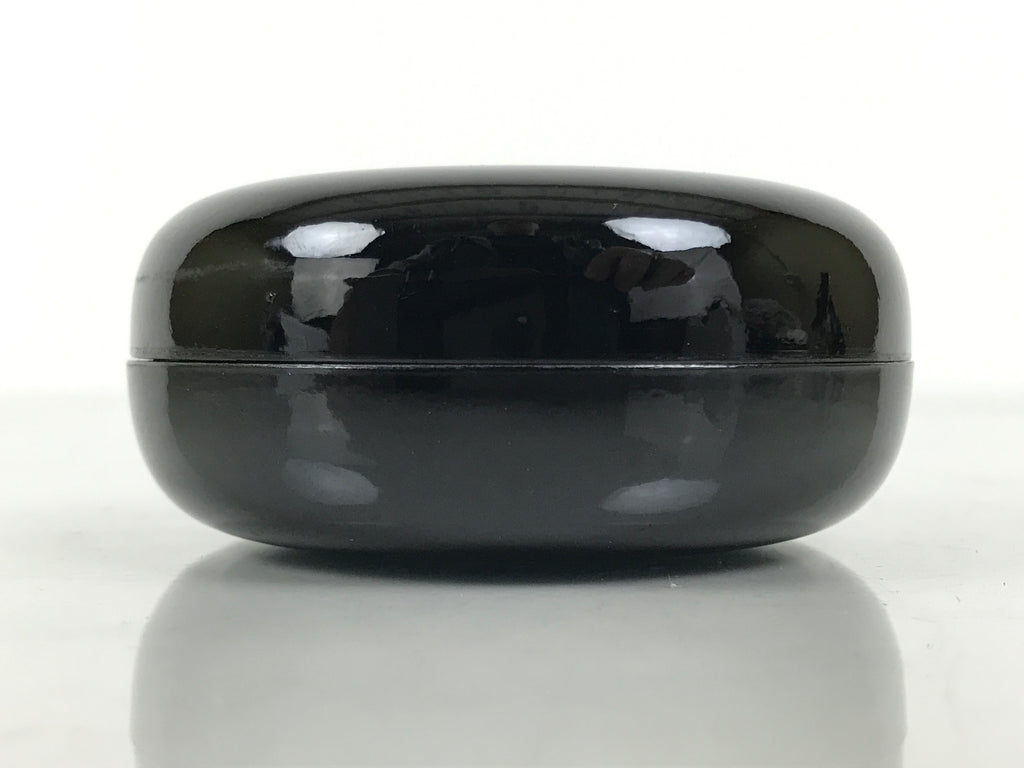 Japanese Buddhist Altar Fitting Resin Incense Container Kogo Black Gold BA940-OT - Buddhist-chidorivintage.com