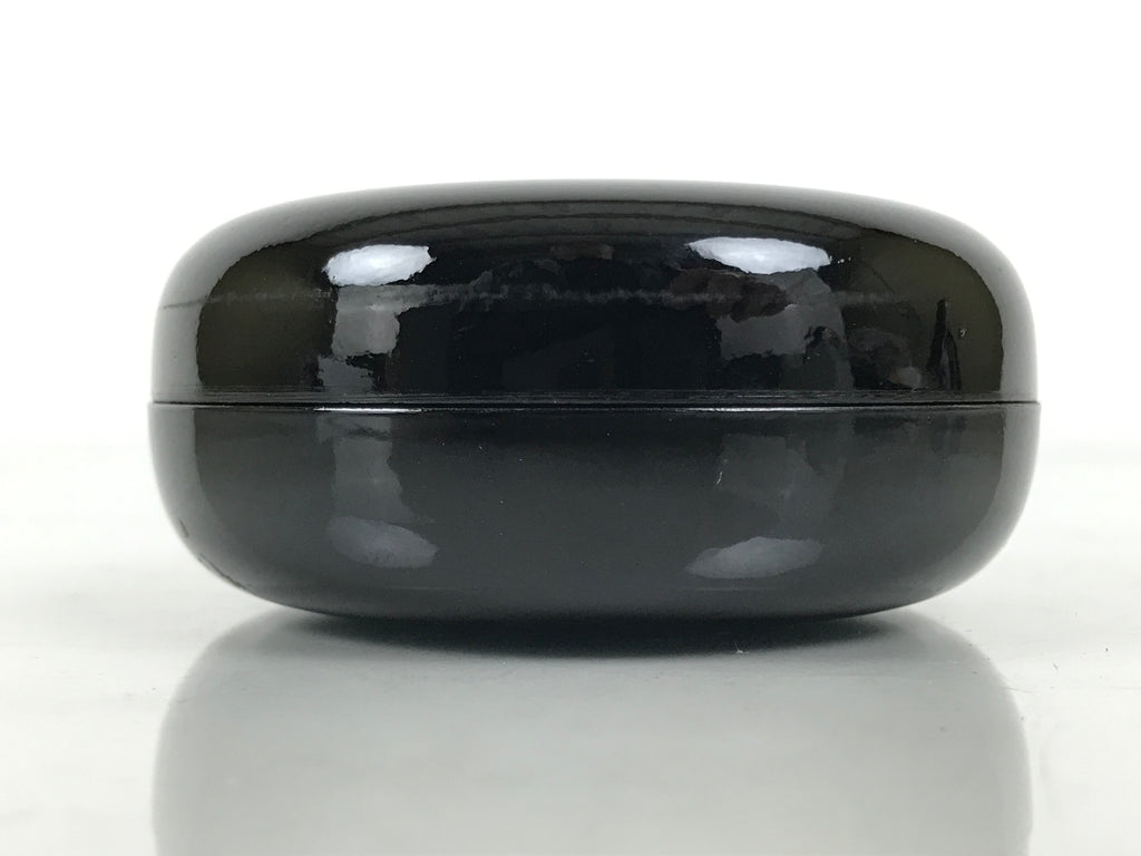 Japanese Buddhist Altar Fitting Resin Incense Container Kogo Black Gold BA940-OT - Buddhist-chidorivintage.com