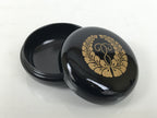 Japanese Buddhist Altar Fitting Resin Incense Container Kogo Black Gold BA940-OT - Buddhist-chidorivintage.com