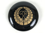 Japanese Buddhist Altar Fitting Resin Incense Container Kogo Black Gold BA940-OT - Buddhist-chidorivintage.com