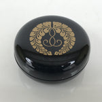 Japanese Buddhist Altar Fitting Resin Incense Container Kogo Black Gold BA940-OT - Buddhist-chidorivintage.com