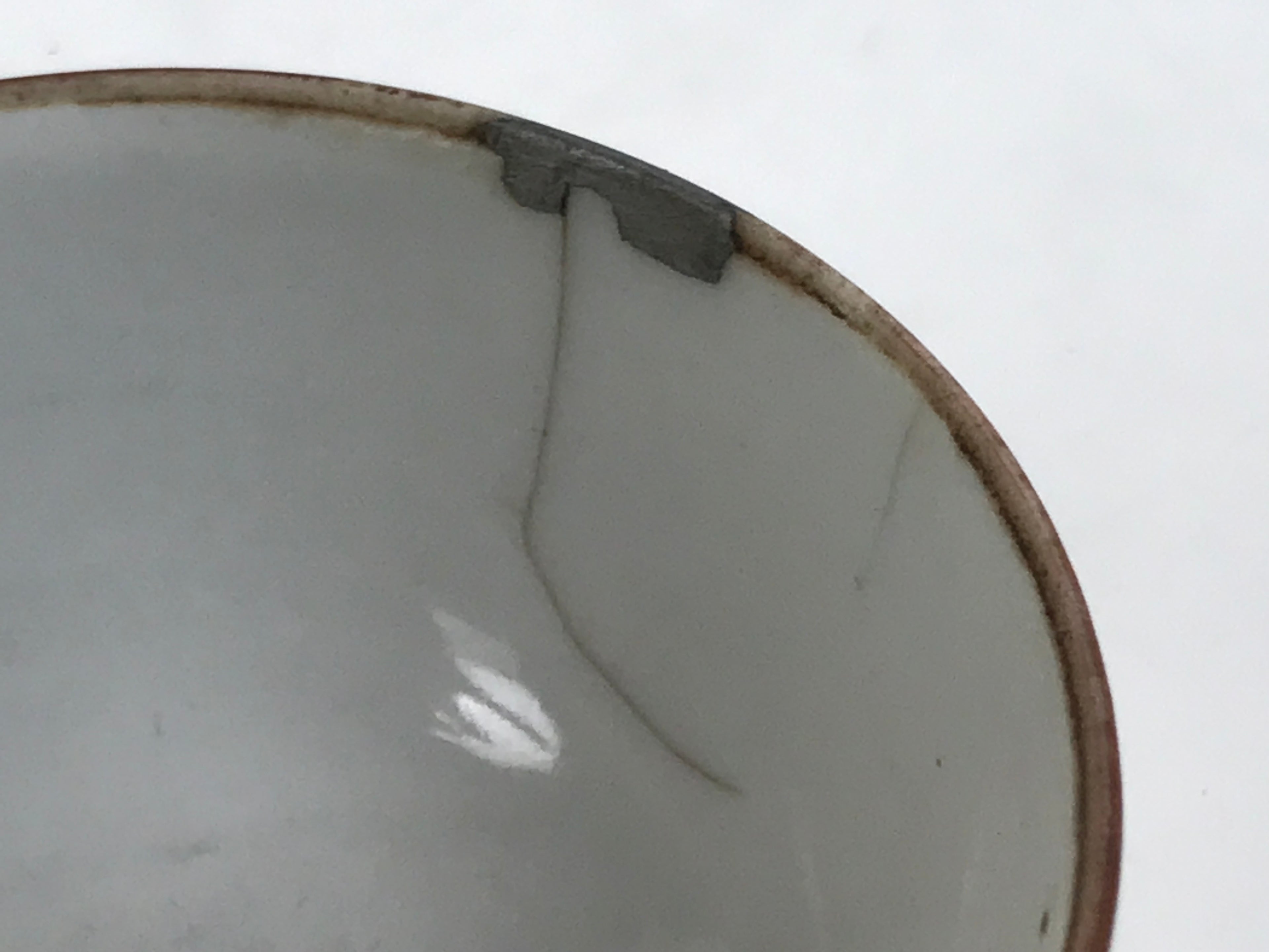 Japanese Kutani Ware Porcelain Yunomi Teacup Vtg Sencha Storyteller White TC635-KT - Teacup-chidorivintage.com