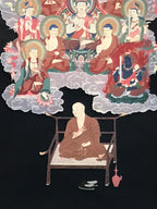 Japanese Hanging Scroll Kakejiku Vtg Shingon Thirteen Buddhas Buddhist KJ197-AD - Scroll-chidorivintage.com