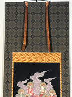 Japanese Hanging Scroll Kakejiku Vtg Shingon Thirteen Buddhas Buddhist KJ197-AD - Scroll-chidorivintage.com
