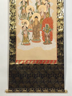 Japanese Hanging Scroll Kakejiku Vtg Shingon Thirteen Buddhas Buddhist KJ198-AD - Scroll-chidorivintage.com