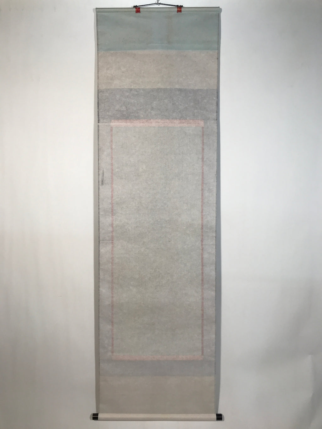 Japanese Hanging Scroll Kakejiku Vtg Thirteen Buddhas Buddhist Black Gold KJ201-AD - Scroll-chidorivintage.com