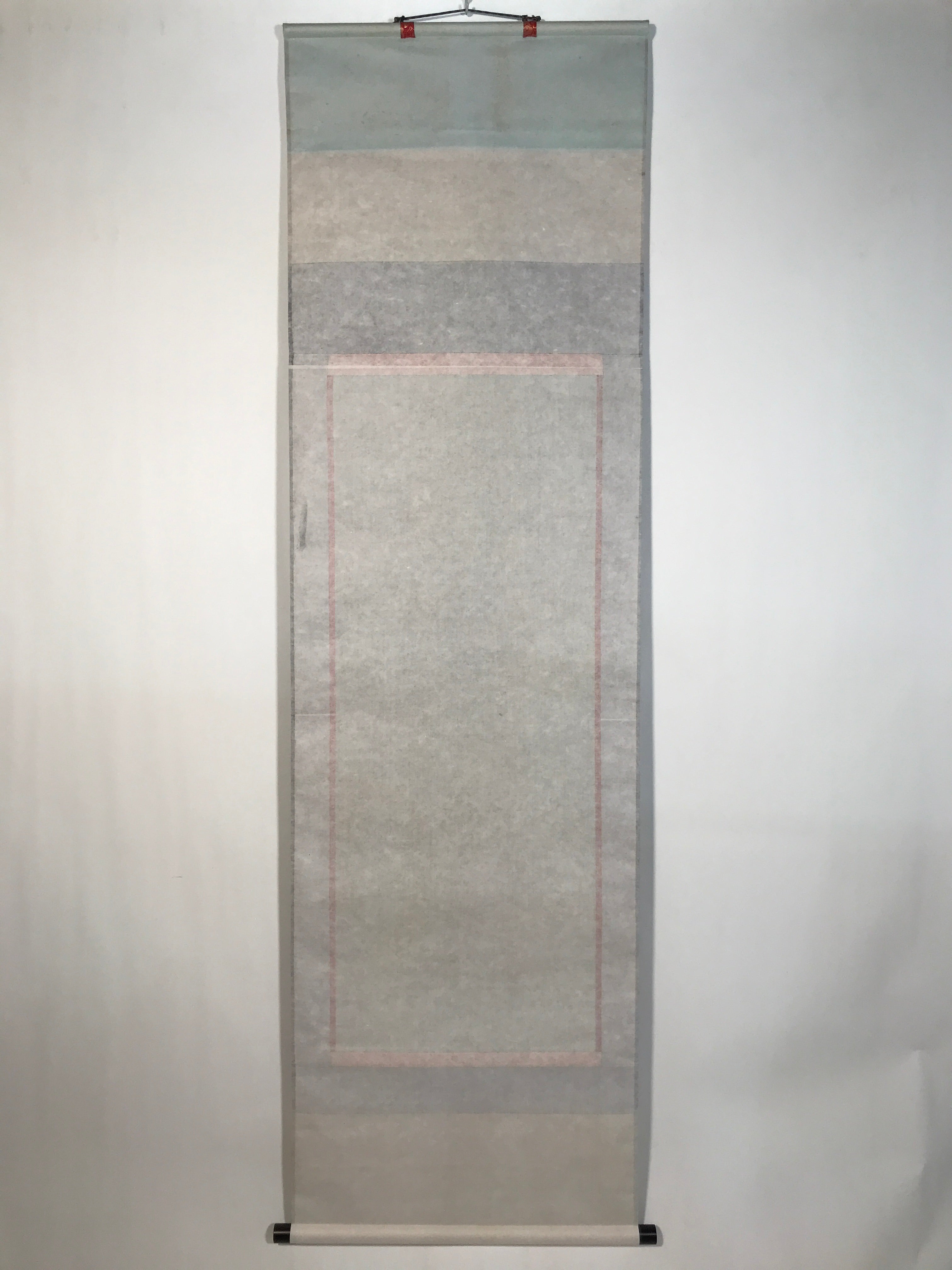Japanese Hanging Scroll Kakejiku Vtg Thirteen Buddhas Buddhist Black Gold KJ201-AD - Scroll-chidorivintage.com