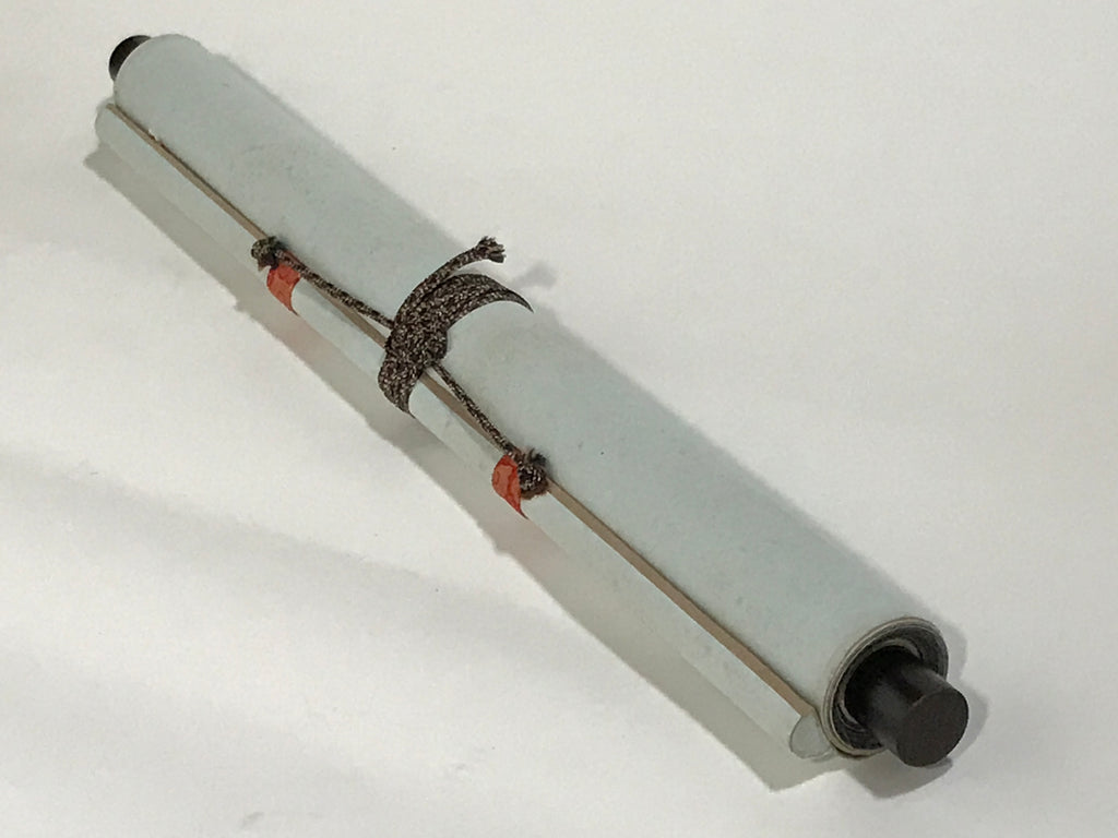 Japanese Hanging Scroll Kakejiku Vtg Thirteen Buddhas Buddhist Black Gold KJ201-AD - Scroll-chidorivintage.com