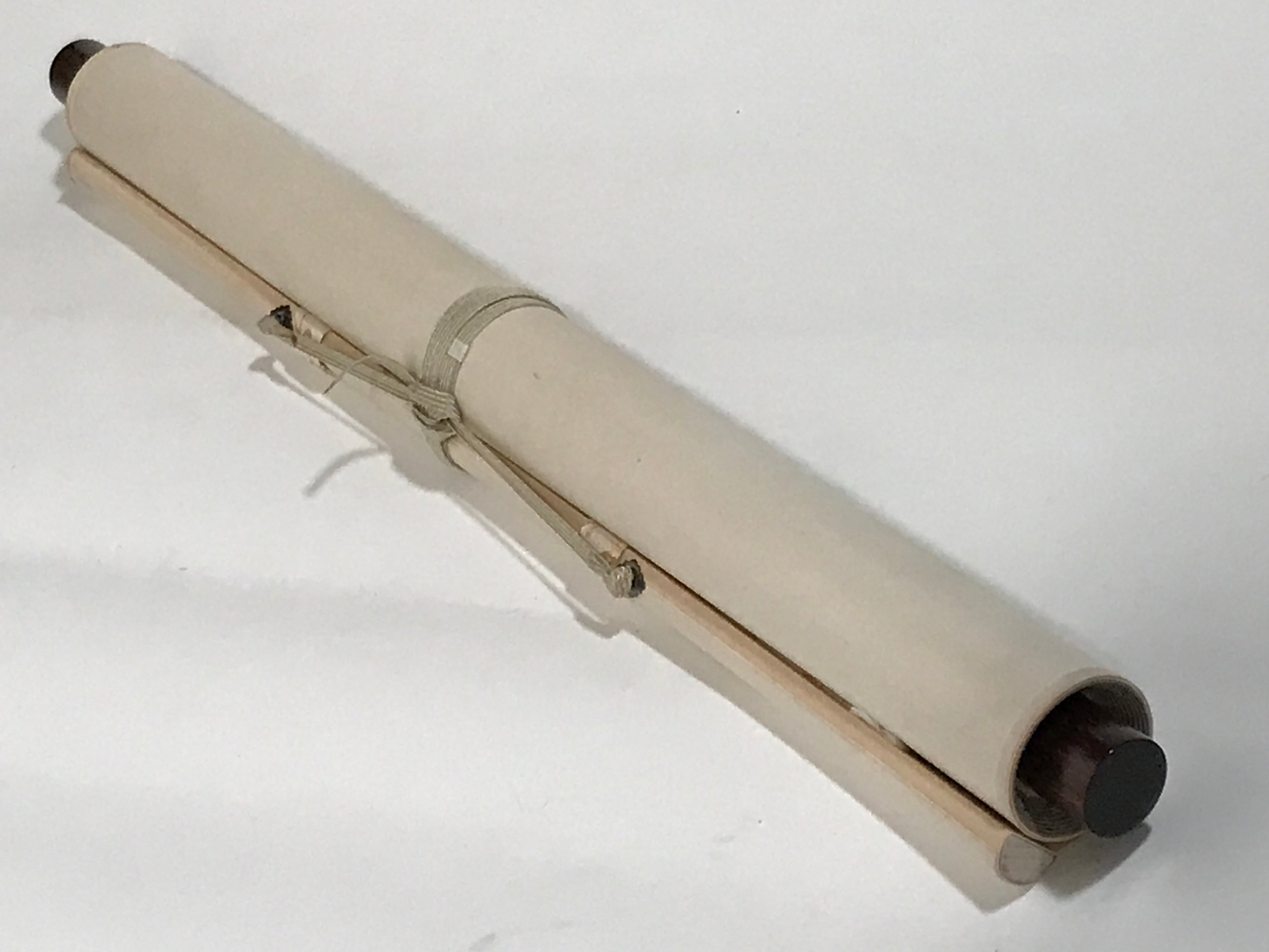 Japanese Hanging Scroll Kakejiku Vtg Two Cranes Pine Tree Red Sun Color KJ202-AD - Scroll-chidorivintage.com