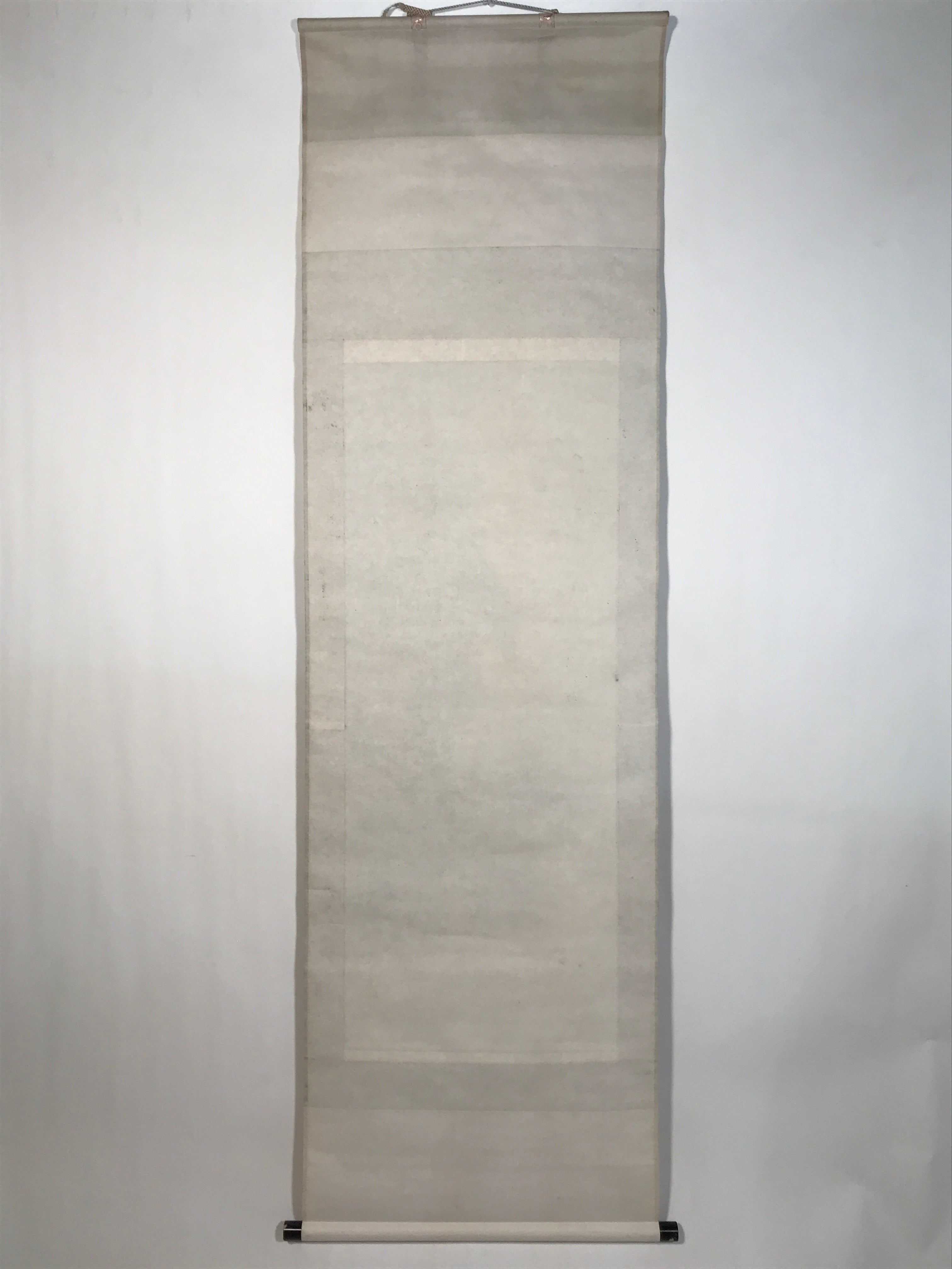 Japanese Hanging Scroll Kakejiku Vtg Two Owls Pine Tree Moonlight Color KJ206-AD - Scroll-chidorivintage.com