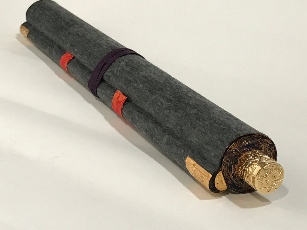 Japanese Hanging Scroll Kakejiku Vtg Thirteen Buddhas Buddhist Color Gold KJ220-AD - Scroll-chidorivintage.com