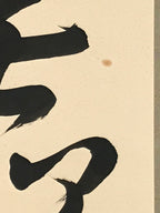 Japanese Hanging Scroll Kakejiku Vtg Buddhist Zen Words Calligraphy Kanji KJ223-AD - Scroll-chidorivintage.com