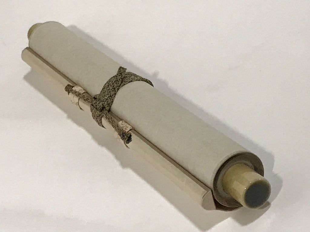 Japanese Hanging Scroll Kakejiku Vtg Buddhist Zen Words Calligraphy Kanji KJ223-AD - Scroll-chidorivintage.com