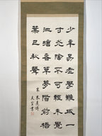 Japanese Hanging Scroll Vtg Kakejiku Ancient Knowledge Kanshi Calligraphy KJ224-AD - Scroll-chidorivintage.com