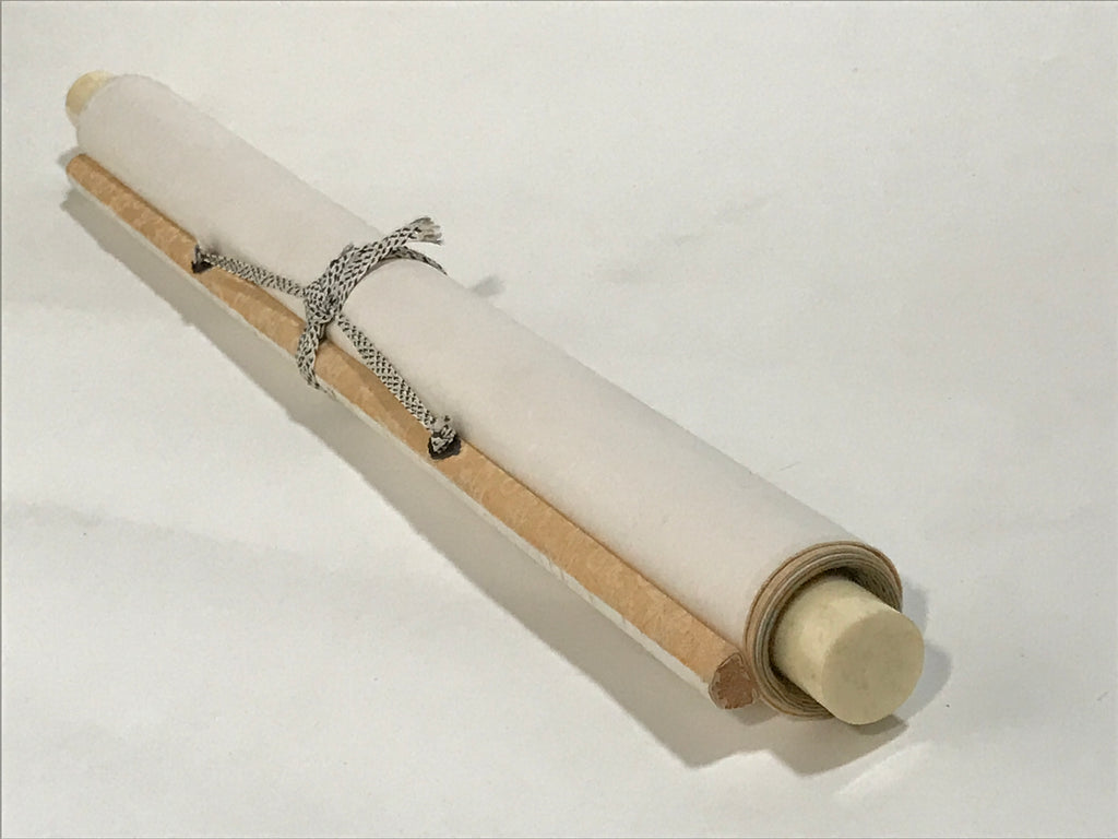 Japanese Hanging Scroll Vtg Kakejiku Ancient Knowledge Kanshi Calligraphy KJ224-AD - Scroll-chidorivintage.com