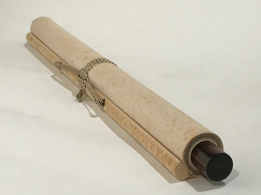 Japanese Hanging Scroll Vtg Kakejiku Poetry Wild Sakura Flower Calligraphy KJ225-AD - Scroll-chidorivintage.com