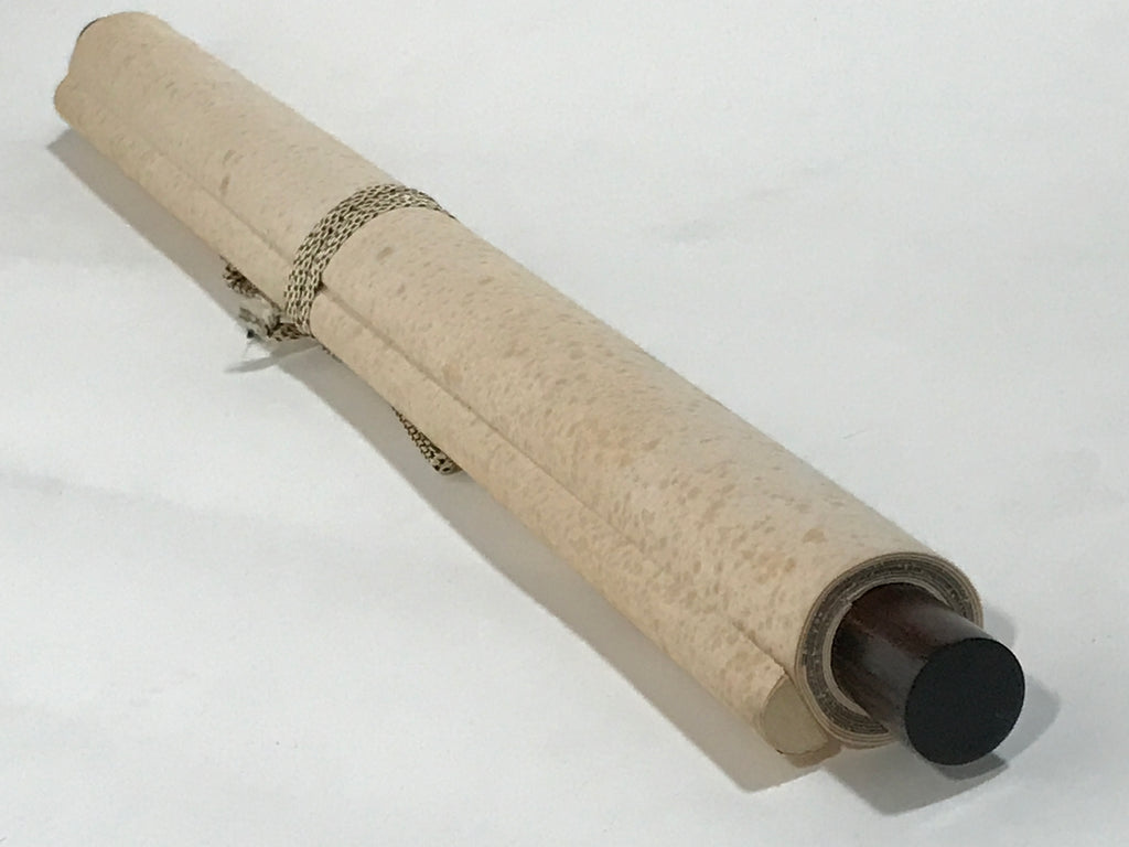Japanese Hanging Scroll Vtg Kakejiku Poetry Wild Sakura Flower Calligraphy KJ225-AD - Scroll-chidorivintage.com
